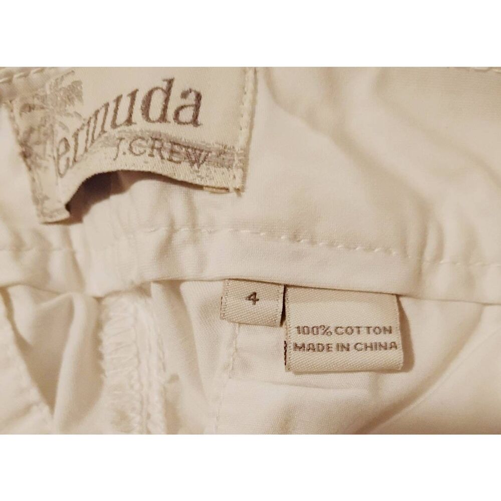 J. Crew Women's White Cotton  Shorts Size 4 - Picture 5 of 5